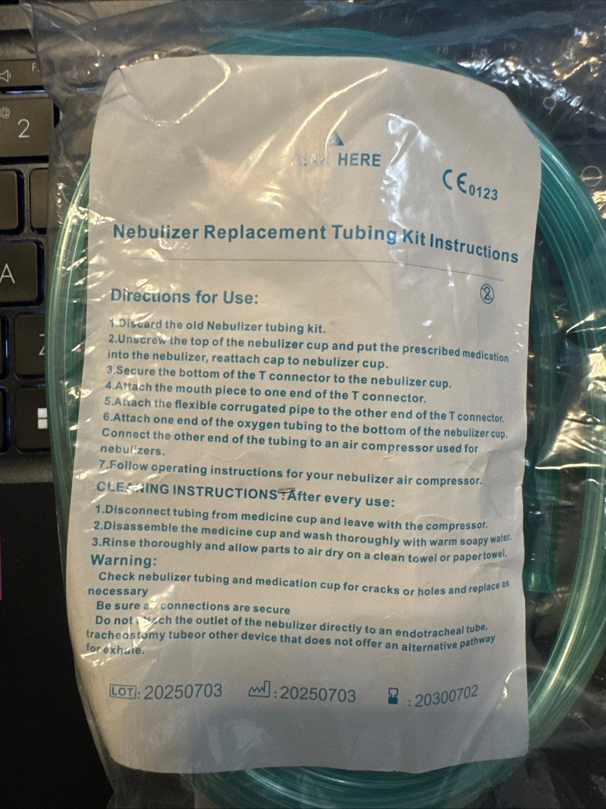 Nebulizer Replacement Tubing Kit (5 Pack)