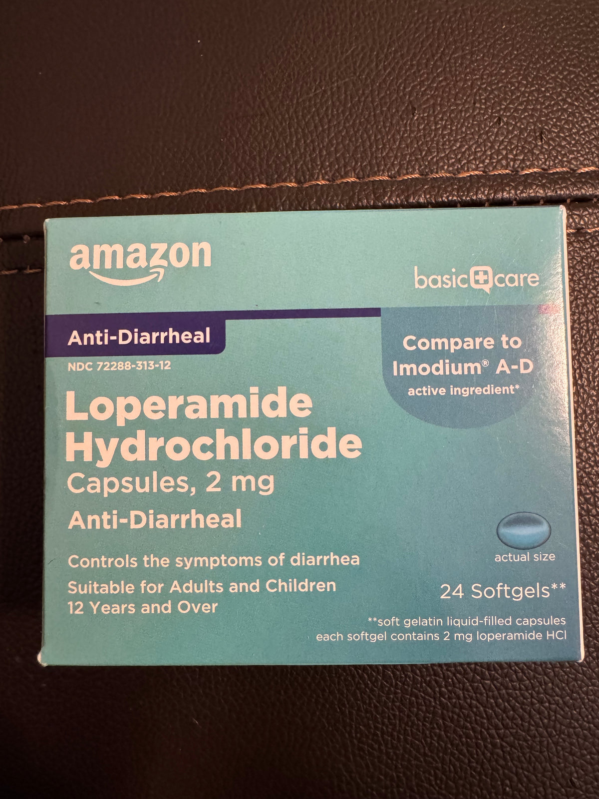 Amazon Anti-Diarrheal Loperamide Hydrochloride Capsules 2mg 24 Softgels